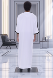 MTJ WHITE MOROCCAN EMBROIDERED THOBE